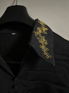 Elegant Black Embroidered Blouse