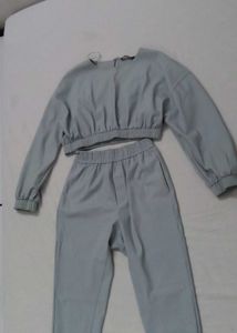 Zara Cropped Top & Pants Set