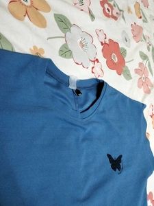 Blue Butterfly Graphic Tee