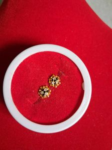 Stud Earrings Gold 22crt