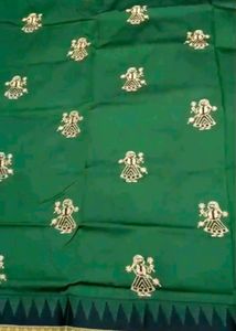 Green Ethnic Saree