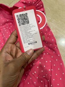 Pink Polka Dot Baby Romper