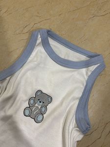 Cute Bear Graphic Tank Top