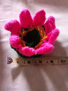 Handmade New Crochet Lotus Showpiece.