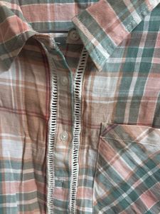 Cropped Plaid Shirt