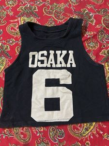 Black Osaka Graphic Tank Top (M)