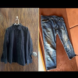 Combo 42 Shirt And Levi’s 34 Pant For Men