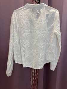 White Embroidered Top
