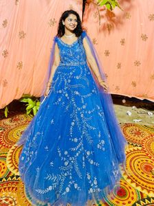 Royal Blue Embellished Gown
