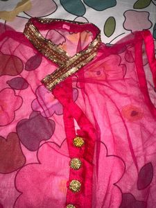 Rose Pink Indo Western Lehenga