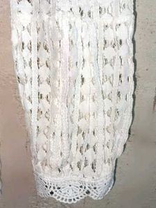 Stylish Ladies Lace Blouse Layered White