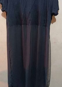 Half Net See-through Kurti