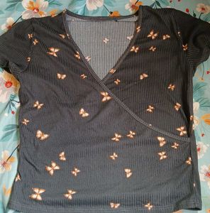 Butterfly Print Top