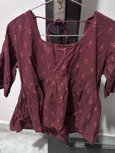 Stylish Maroon top