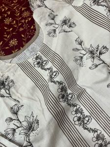 Elegant white Kurta Set