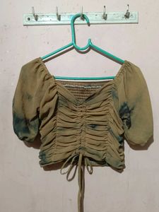 A Tie Die Crop Top