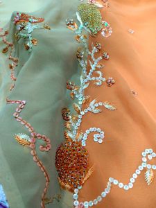 floral multi coloured handwork Saree