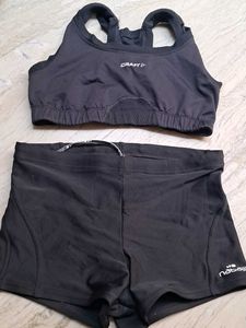 combo  Of active  wear sports  bra n short