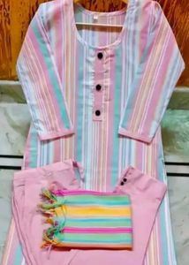 Striped Kurta Set