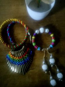 Stylish Jewelry Combo – Preloved Necklace + Bracel