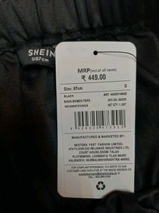 Shein Strapless Elasticated Waist Pleated Short