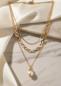 Three Layered Pearl Necklace