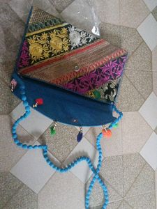 HAND MADE MULTI COLORED SLING BIG BAG 🎒 ❤️ ❤️ ❤️