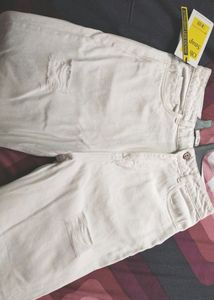 White Distressed Denim