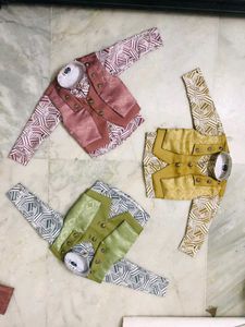 Tropical Print Shirt &amp; Vest Set