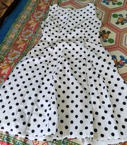 Polka Dot Fit & Flare Dress
