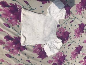 Korean Coquette White Top&lt;3