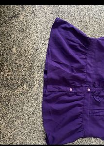 Purple Ruffle Top