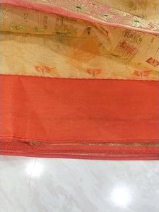 New Golden Colour Saree