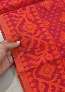 Pure Cotton Dhakai Jamdani Saree