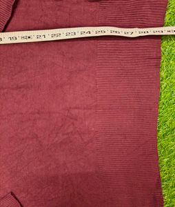 Imported Burgundy Sweater Dress