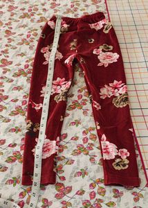 Maroon Watm Legging For 4-5year Girl