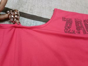 Zara Coral Top