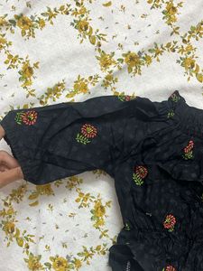 Floral Print Off shoulder Crop Top