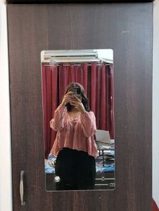 Cute Pink Peplum Top