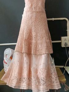 Peach Embroidered Lehenga Choli