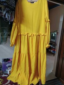 Yellow Tiered Maxi Dress