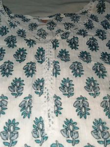 Floral Print Tunic Short Kurti