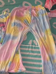 StellaLou Tie Dye Pajama Set Nightsuit