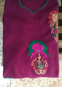 Purple Woolen Kurti