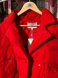 Red Puffer Jacket - Stylish & Warm