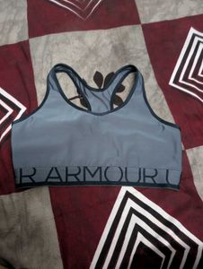 Under Armour Gray Sports Bra - Size Small