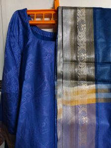 Mysore Silk Kurta With Dupatta -70% Off