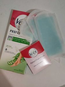 Tinkle Eyebrow Razor + Veet Wax Strips Combo | Per