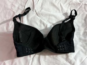 Black Bra with scalloped trim