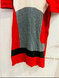 Color Block Mini winter Bodycon Dress